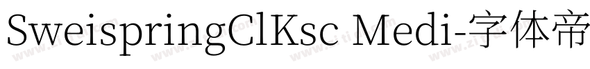 SweispringClKsc Medi字体转换